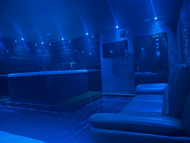 Elegantly lit treatment room